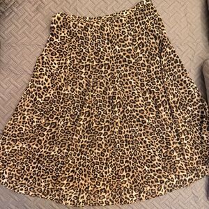 Chico's Animal Print Skirt